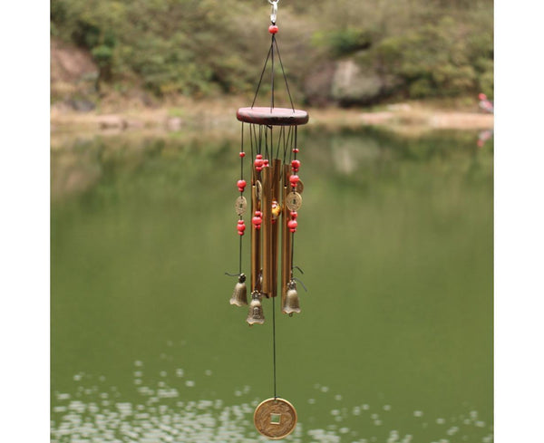 Metal Tube Bell Coin Wind Chime Windchime Garden Deck Home 65cm