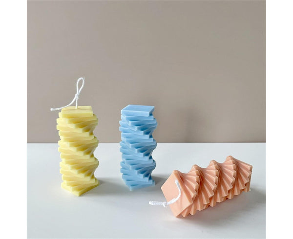 Stacked Spiral Rotating Silicone Mold Candle Epoxy Resin
