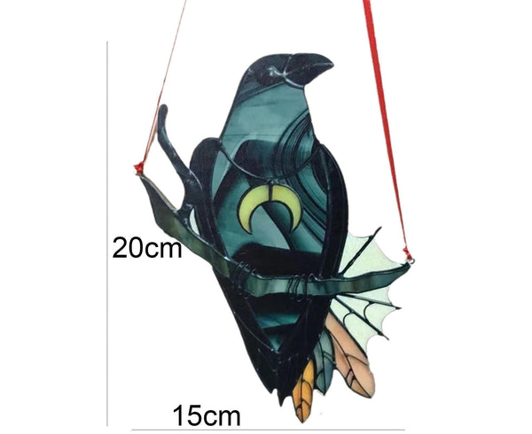 Acrylic Suncatcher 20 x 15cm Crow Raven