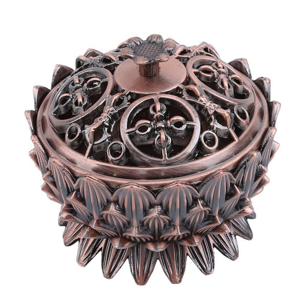 Lotus Zinc Alloy Incense Cone Holder Burner