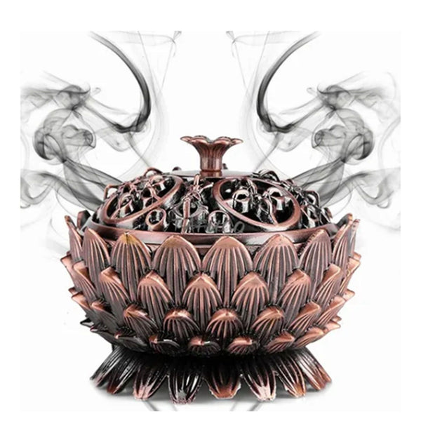 Lotus Zinc Alloy Incense Cone Holder Burner