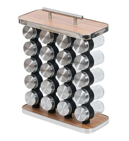 Carla Home 20 Jar Spice Rack Organiser Storage Kitchen Countertop Cabinet