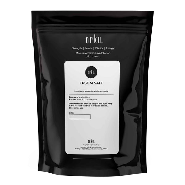 Orku Epsom Bath Salts Magnesium Sulphate Sulfate Skin Body 400g