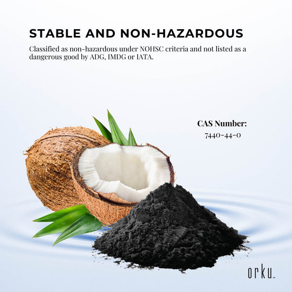Orku 20Kg Activated Carbon Powder Coconut Charcoal - Water Filtration