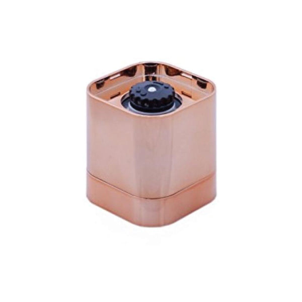 Orku Single Salt or Pepper Grinder 180ml – Glass Manual Mill with Rose Gold Lid