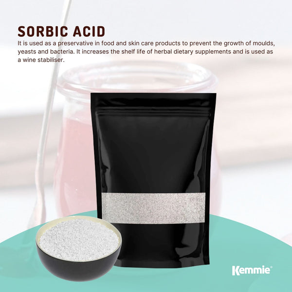 Potassium Sorbate E202 Granules Food Grade Preservative Cosmetics Brew Skin 50g
