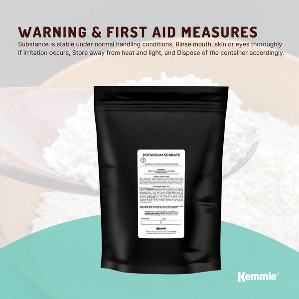 Kemmie 1Kg Potassium Sorbate Food Grade Granules Preservative E202 Cosmetic