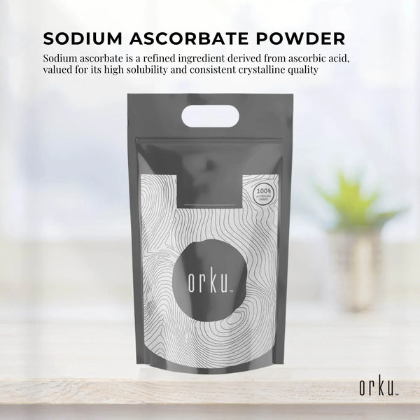 Orku 20Kg Sodium Ascorbate - High Purity Soluble Crystalline Powder Ingredient