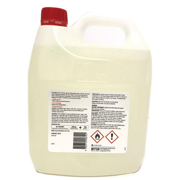 Bosisto's Commercial Eucalyptus Oil Cleaner Natural Floor Kitchen Bathroom 4L