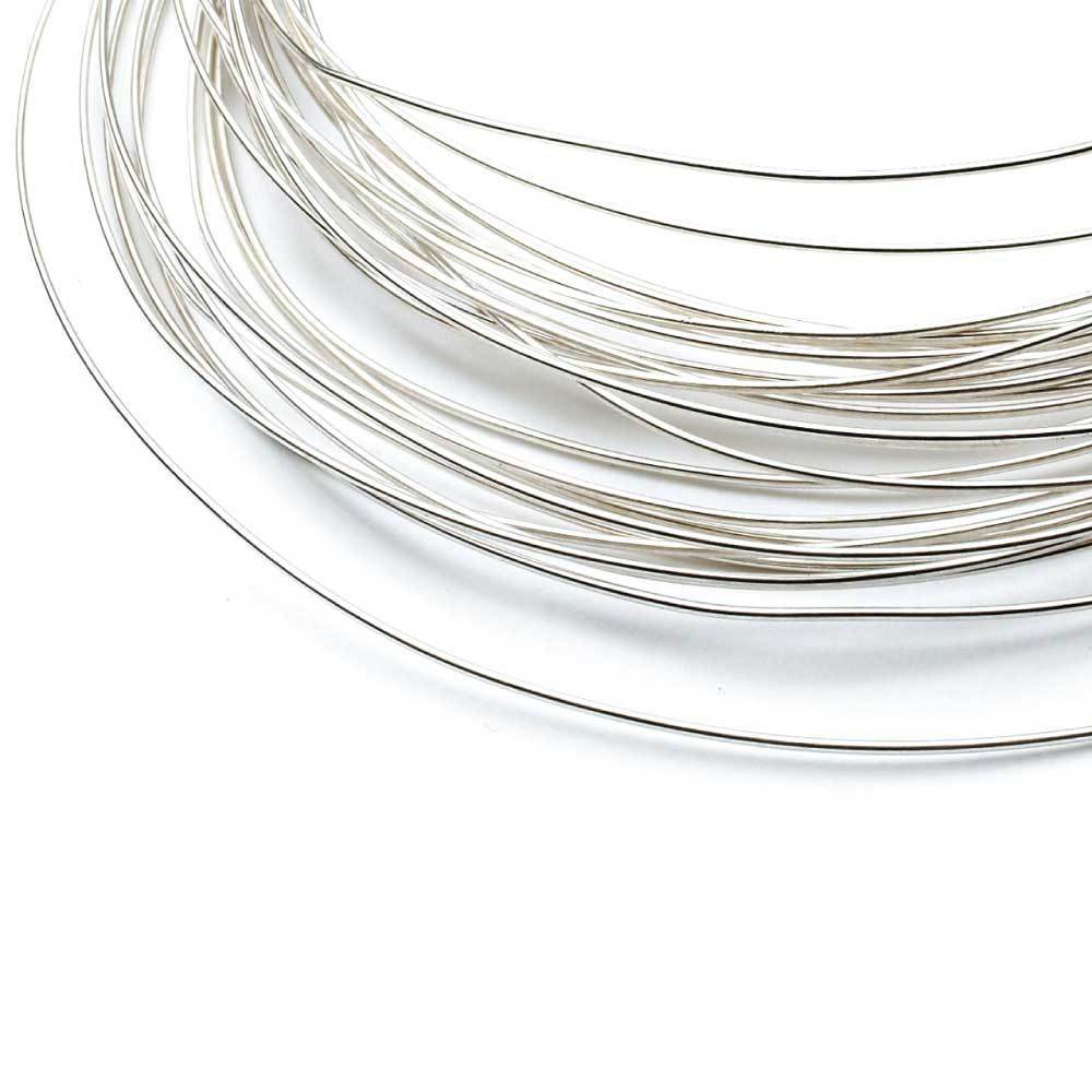 Sterling Silver Jewellery Craft Wire 20cm Long 1.3mm Thick 28 Gauge Soft Round