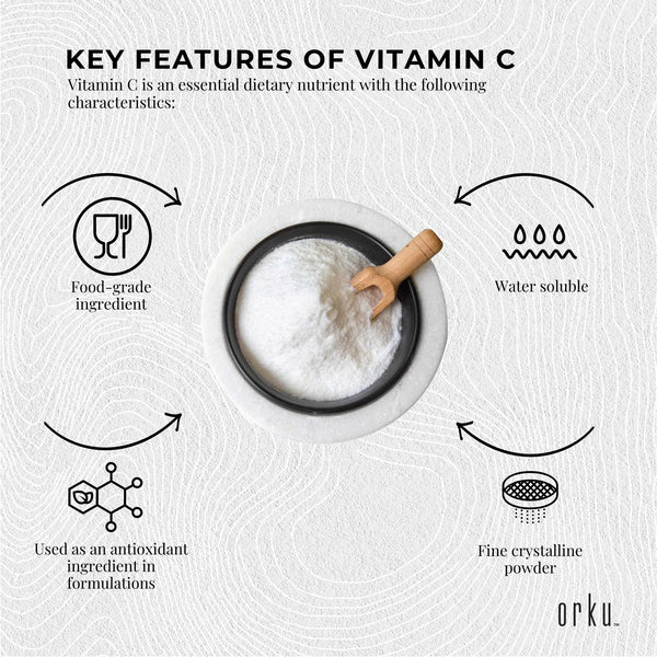2Kg Vitamin C Powder L-Ascorbic Acid Pure Pharmaceutical Grade Supplement