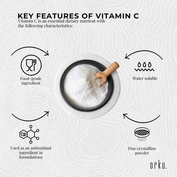 5Kg Vitamin C Powder L-Ascorbic Acid Pure Pharmaceutical Grade Supplement