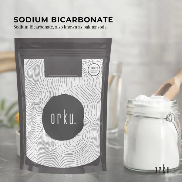 Orku 400g Sodium Bicarbonate Food Grade Baking Soda Aluminium Free NaHCO3 Powder