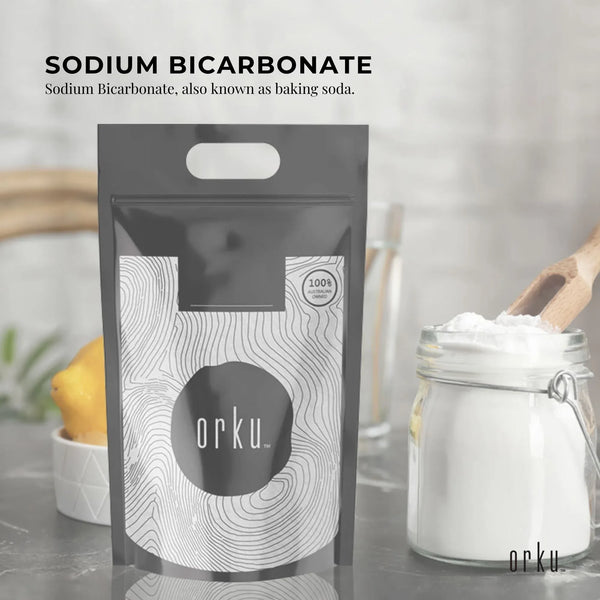 Orku 5Kg Sodium Bicarbonate Food Grade Baking Soda Aluminium Free NaHCO3 Powder