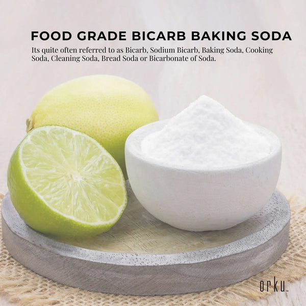 Orku 5Kg Sodium Bicarbonate Food Grade Baking Soda Aluminium Free NaHCO3 Powder