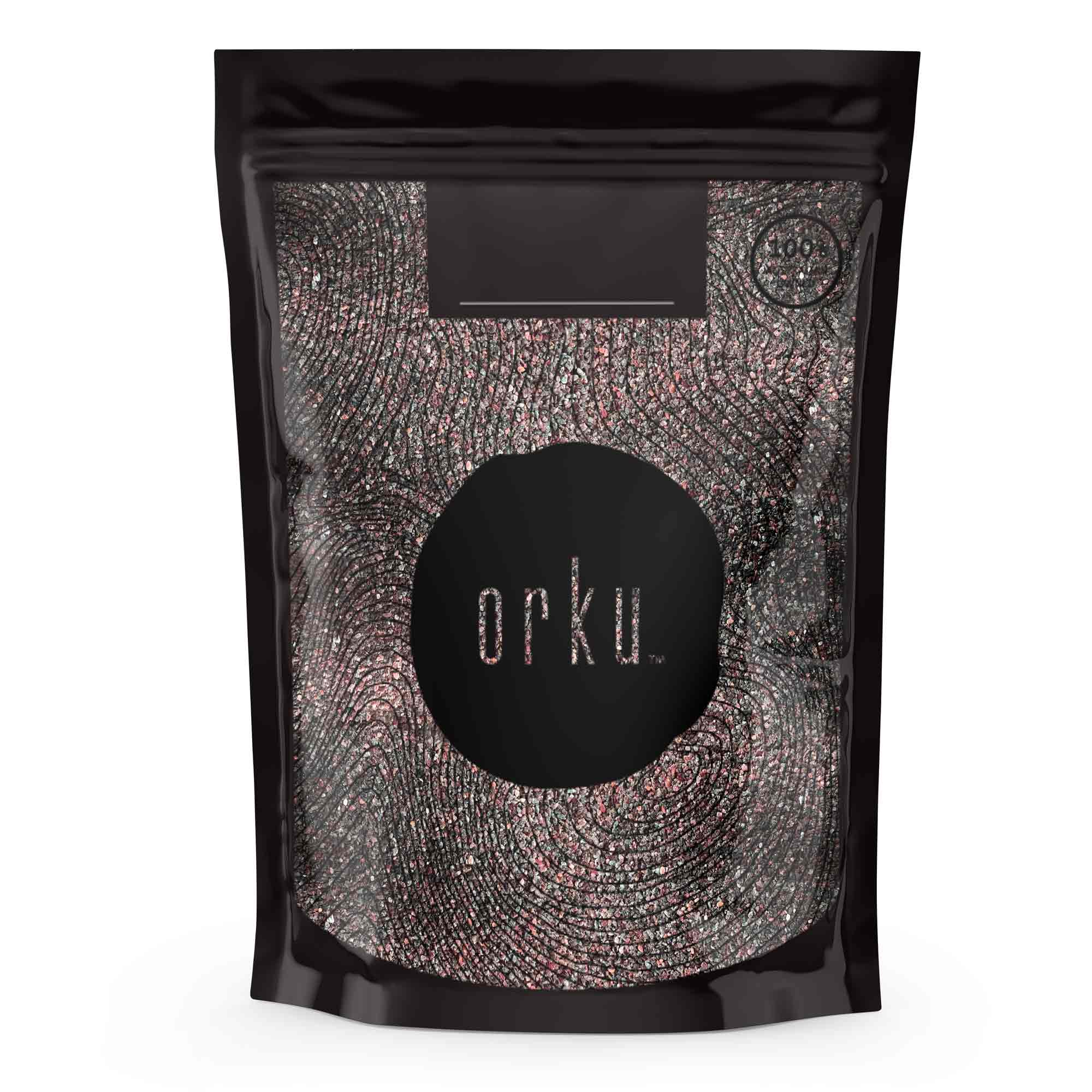Orku Himalayan Black Rock Salt Kala Namak Cooking Medium Grain 400g