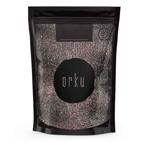 Orku Himalayan Black Rock Salt Kala Namak Cooking Medium Grain 400g