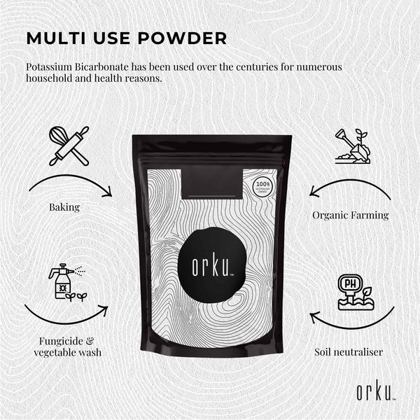 Organic Potassium Bicarbonate Powder Food Grade Pure FCC Brewing Baking 2kg
