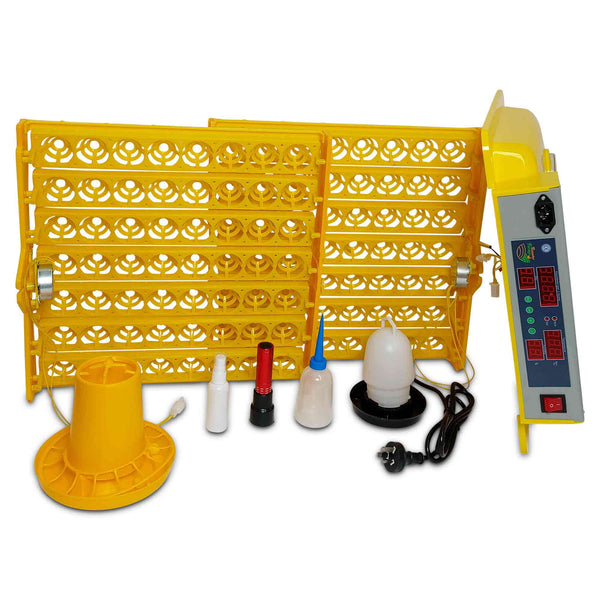 Electric 112 Egg Incubator Turner Drinker Feeder Candler Chicken Turkey Quail Duck