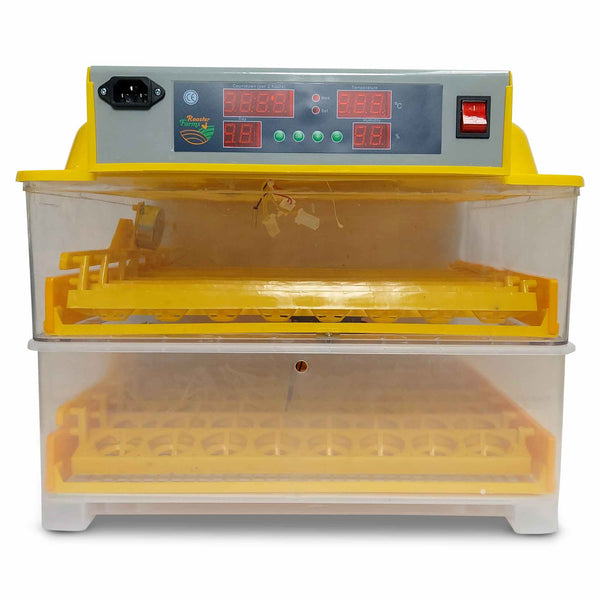 Rooster Farms Electric 112 Egg Incubator + Accessories for Chicken Quail Duck
