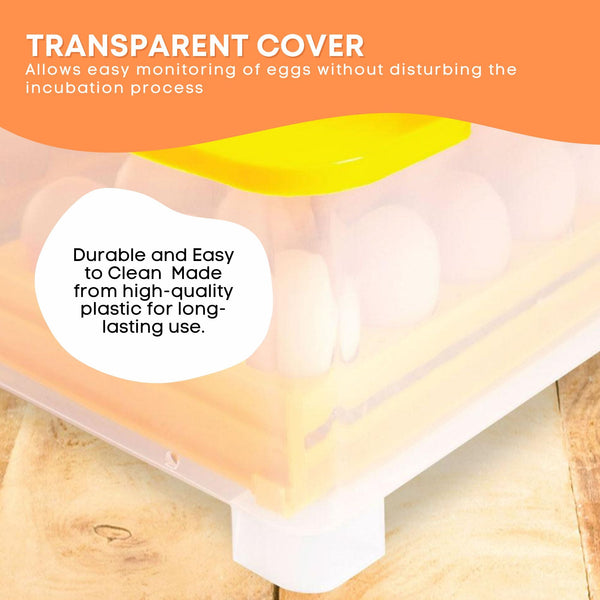 Rooster Farms Electric 112 Egg Incubator + Accessories for Chicken Quail Duck