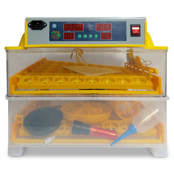 Electric 96 Egg Incubator Turner Drinker Feeder Candler Chicken Turkey Quail Duck