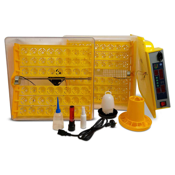 Electric 96 Egg Incubator Turner Drinker Feeder Candler Chicken Turkey Quail Duck