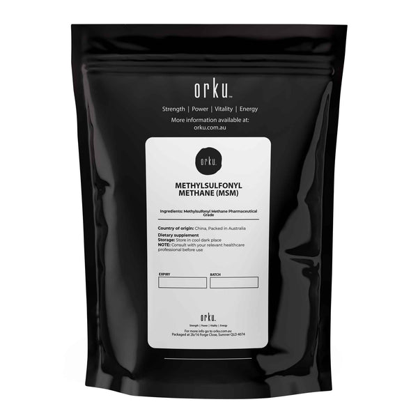 Orku MSM Methylsulfonyl Methane Dimethyl Sulfone Powder Crystals 100g