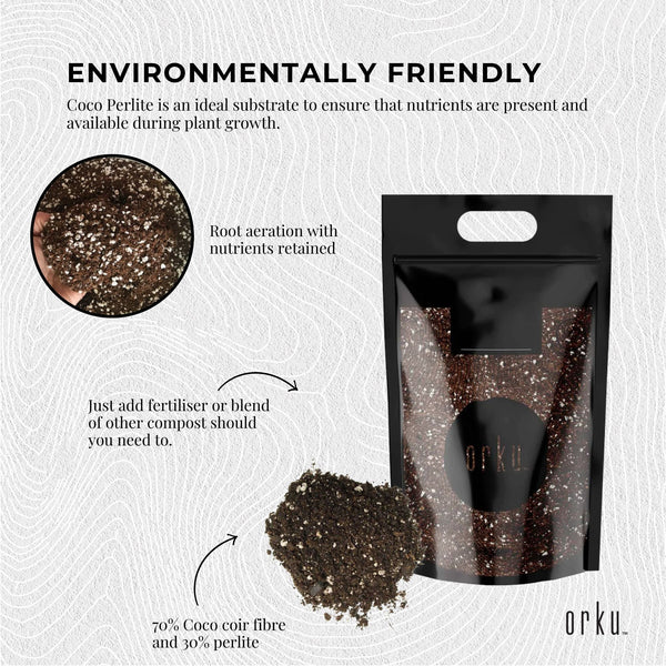 Orku 70% Coco Coir 30% Perlite Premium Hydroponic Plant Growing Medium 20L
