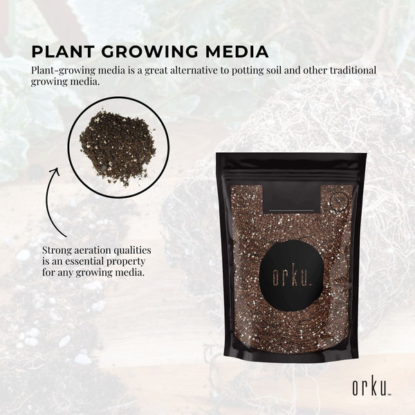 Orku 70% Coco Coir 30% Perlite Premium Hydroponic Plant Growing Medium 2L