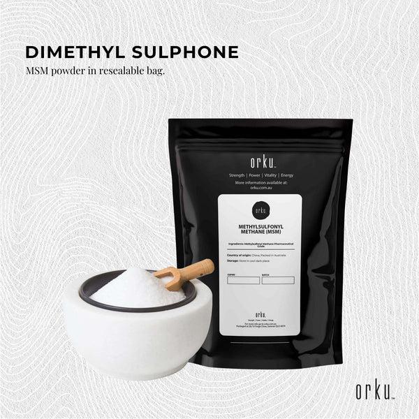 Orku MSM Methylsulfonyl Methane Dimethyl Sulfone Powder Crystals 1kg