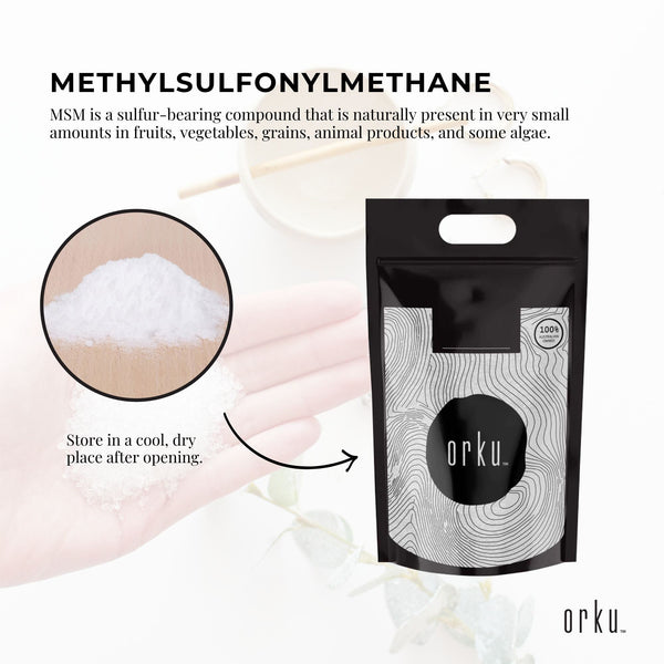 MSM Methylsulfonylmethane Dimethyl Sulfone Powder Crystals 99% Pure 5kg