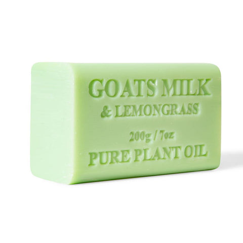 2 x 200g Lemongrass Goats Milk Soap Bars Natural Creamy Triple Milled Australian