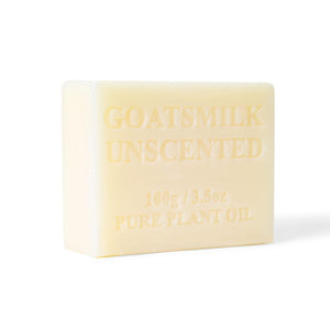10 x 100g Unscented Goats Milk Soap Bars Natural Creamy Triple Milled Australian
