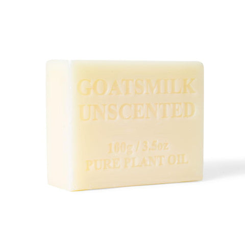 10 x 100g Unscented Goats Milk Soap Bars Natural Creamy Triple Milled Australian
