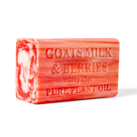 10 x 200g Berries Goats Milk Soap Bars Natural Creamy Triple Milled Australian