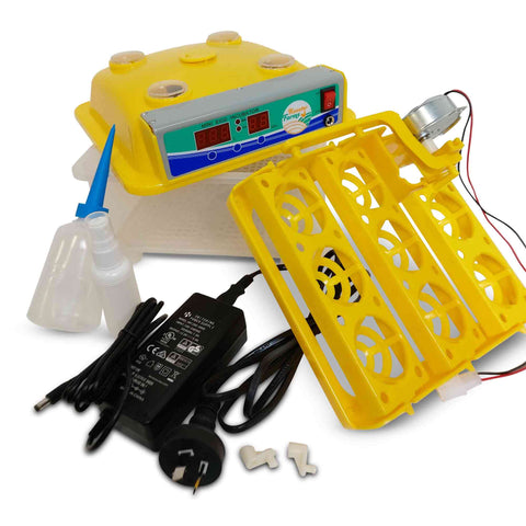 Electric 8 Egg Incubator Turner Drinker Feeder Candler Chicken Turkey Quail Duck