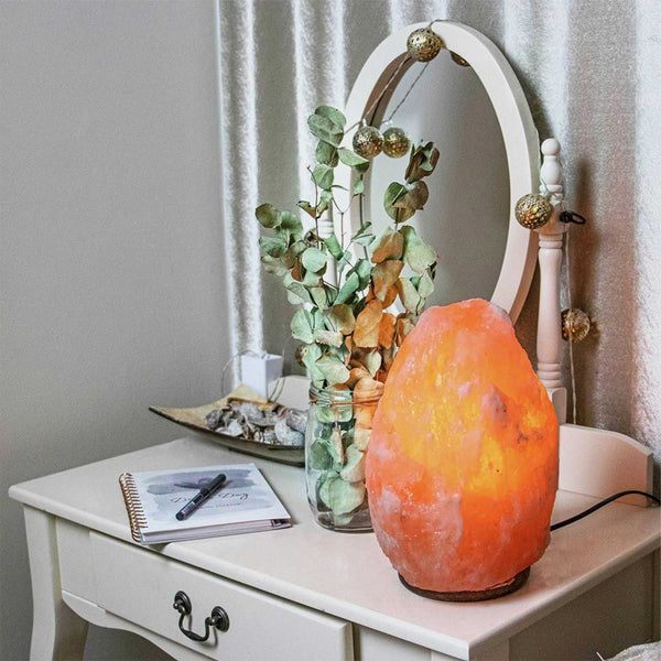 Himalayan Pink Salt Lamp Carved Rock Crystal Light 1 - 2kg 12V 12W