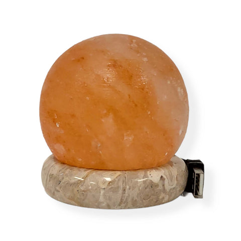 USB Himalayan Salt Lamp Ball Sphere Crystal LED Light USB