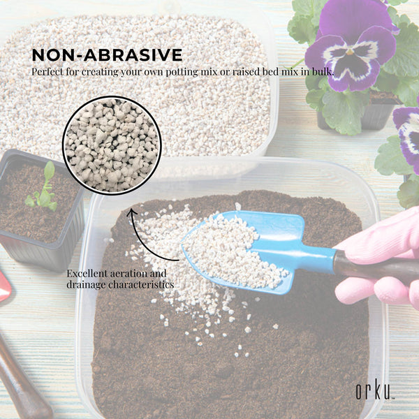 Perlite Premium Soil Expanded Plant Growing Drainage Aeration Coarse 50L