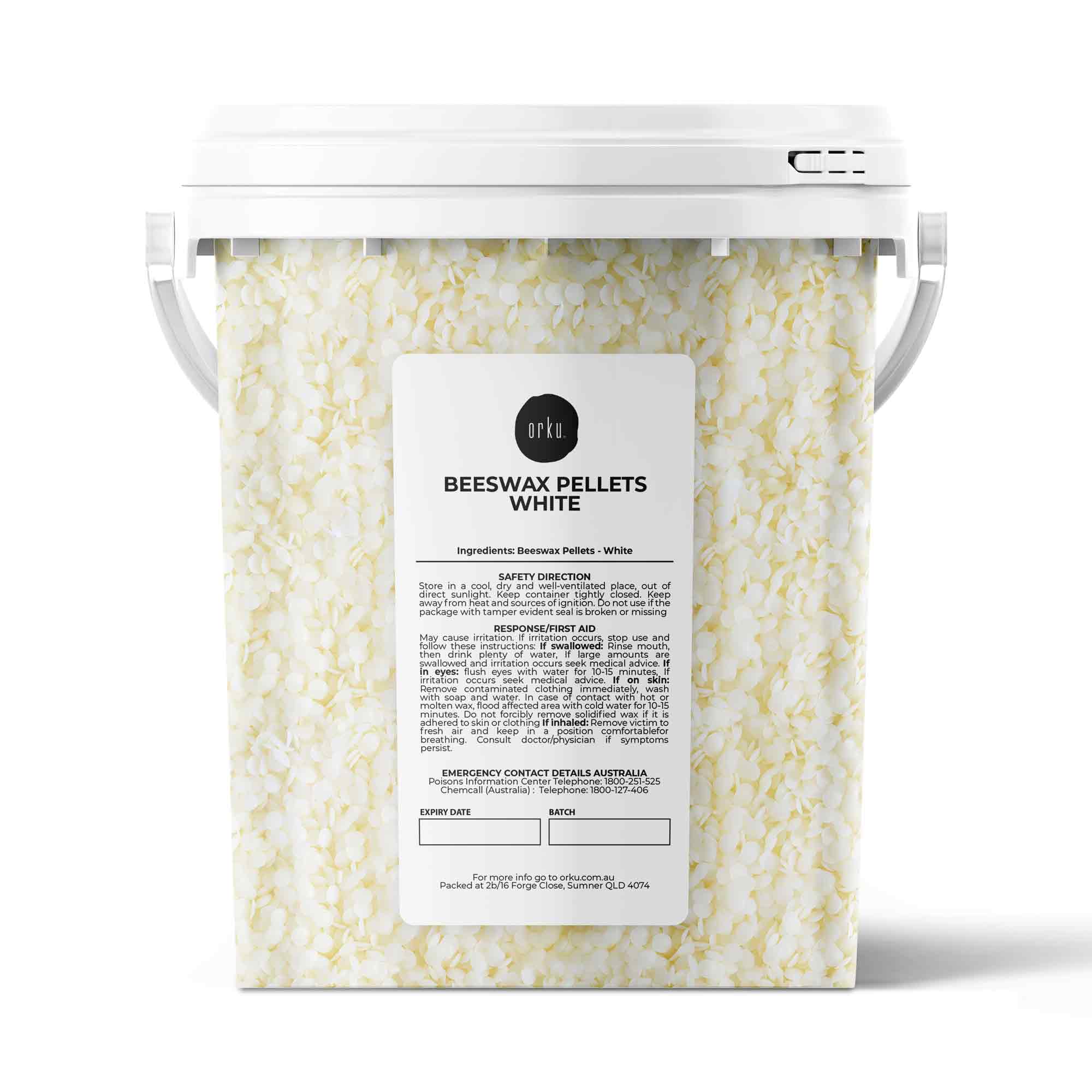 Natural Beeswax Bees Wax Pellets White Pharmaceutical Cosmetic Candle 700g