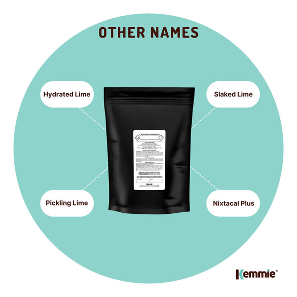 Calcium Hydroxide Powder Hydrated Slaked Pickling Lime Food Grade 100g