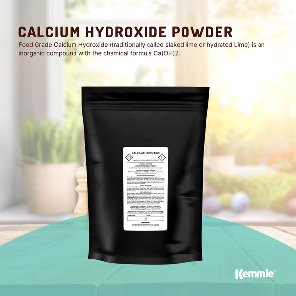 Calcium Hydroxide Powder Hydrated Slaked Pickling Lime Food Grade 400g