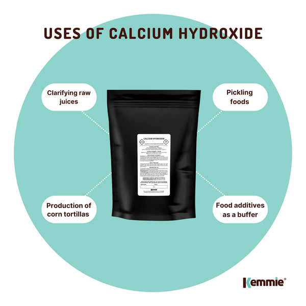 Calcium Hydroxide Powder Hydrated Slaked Pickling Lime Food Grade 1kg