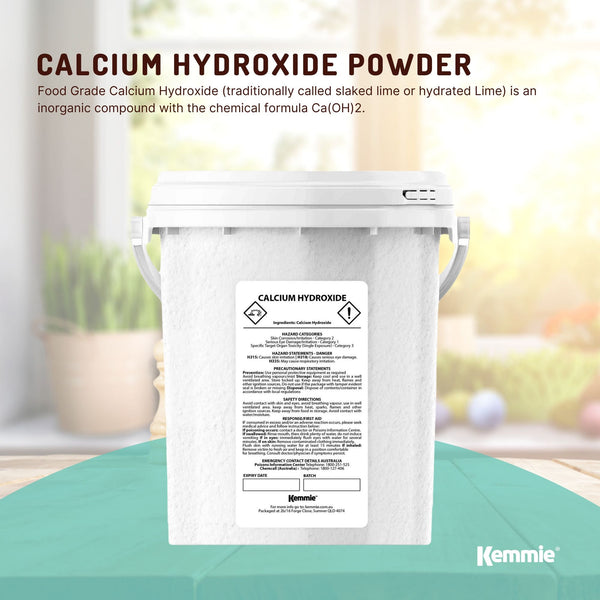 Calcium Hydroxide Powder Hydrated Slaked Pickling Lime Food Grade 600g