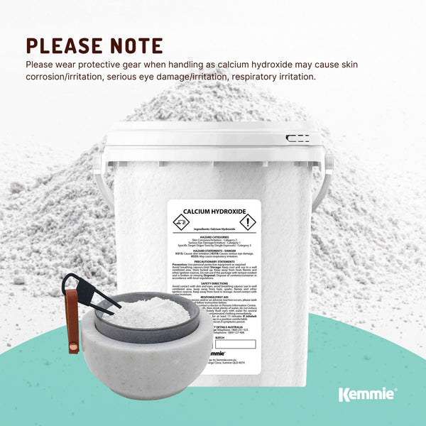 Calcium Hydroxide Powder Hydrated Slaked Pickling Lime Food Grade 600g