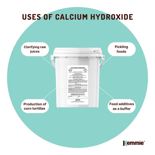 Calcium Hydroxide Powder Hydrated Slaked Pickling Lime Food Grade 600g