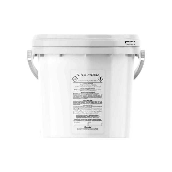 Kemmie 2.5kg Calcium Hydroxide Powder Tub - Food Grade Pickling Lime FCC