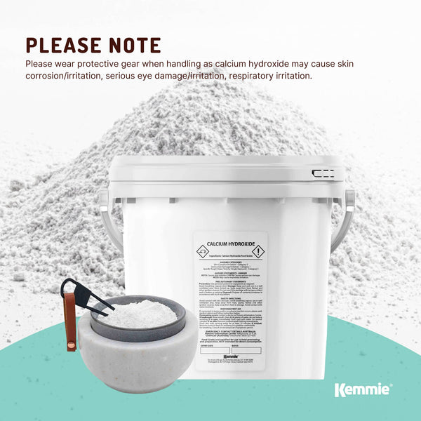 Calcium Hydroxide Powder Hydrated Slaked Pickling Lime Food Grade 2.5kg