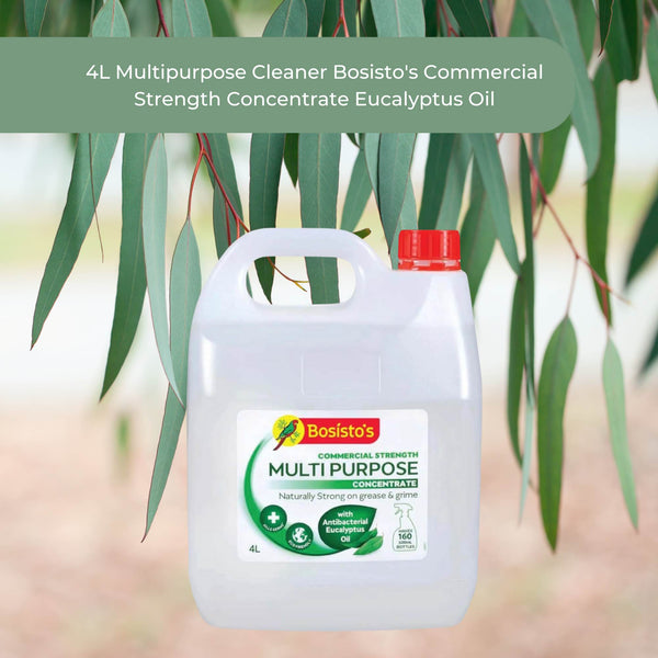 Bosisto's Multipurpose Cleaner Disinfectant Concentrate Eucalyptus Oil 4L